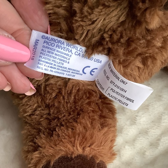 Aurora World Plush Brown Moose Stuffed Animal Toy - Picture 12 of 15